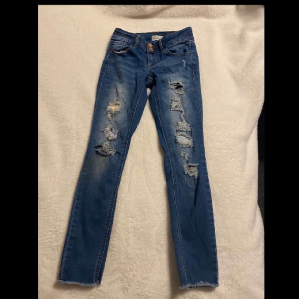 Girls SO size 10 distressed jeans